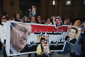 Mubarak, 84, his two sons Alaa and Gamal, his former interior minister Habib al-Adly and top security chiefs will face a new trial, the Court of Cassation, the top appeals court, ruled after a very brief hearing. (DNE/ Mohamed Omar)