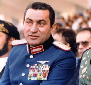 Hosni Mubarak, the then Vice President of Egypt, pictured watching the military parade before President Sadat’s assassination AFP Photo 