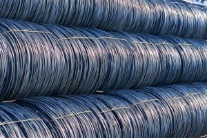 Rolls of Steel Wire (AFP Photo)