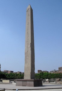 The remaining Sesostris I obelisk 