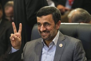 Mahmoud Ahmadinejad attends the Organisation of Islamic Cooperation (OIC) summit in Cairo, on February 6, 2013 (AFP, Gianluigi Guercia)