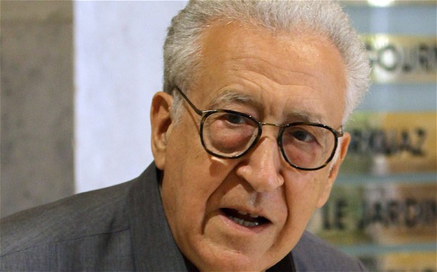 Lakhdar Brahimi said Al-Khatib has “opened the door, and the Syrian government has said in truth that it confirms what it has been continuously saying, that it is ready for dialogue and for a peaceful solution”. (Photo - AFP)