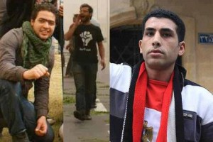 Mohamed Mostafa, Zizi Abdu and Abu Adam are among the 6 April members detained by the police (Photo Courtesy of 6 April Facebook page) 