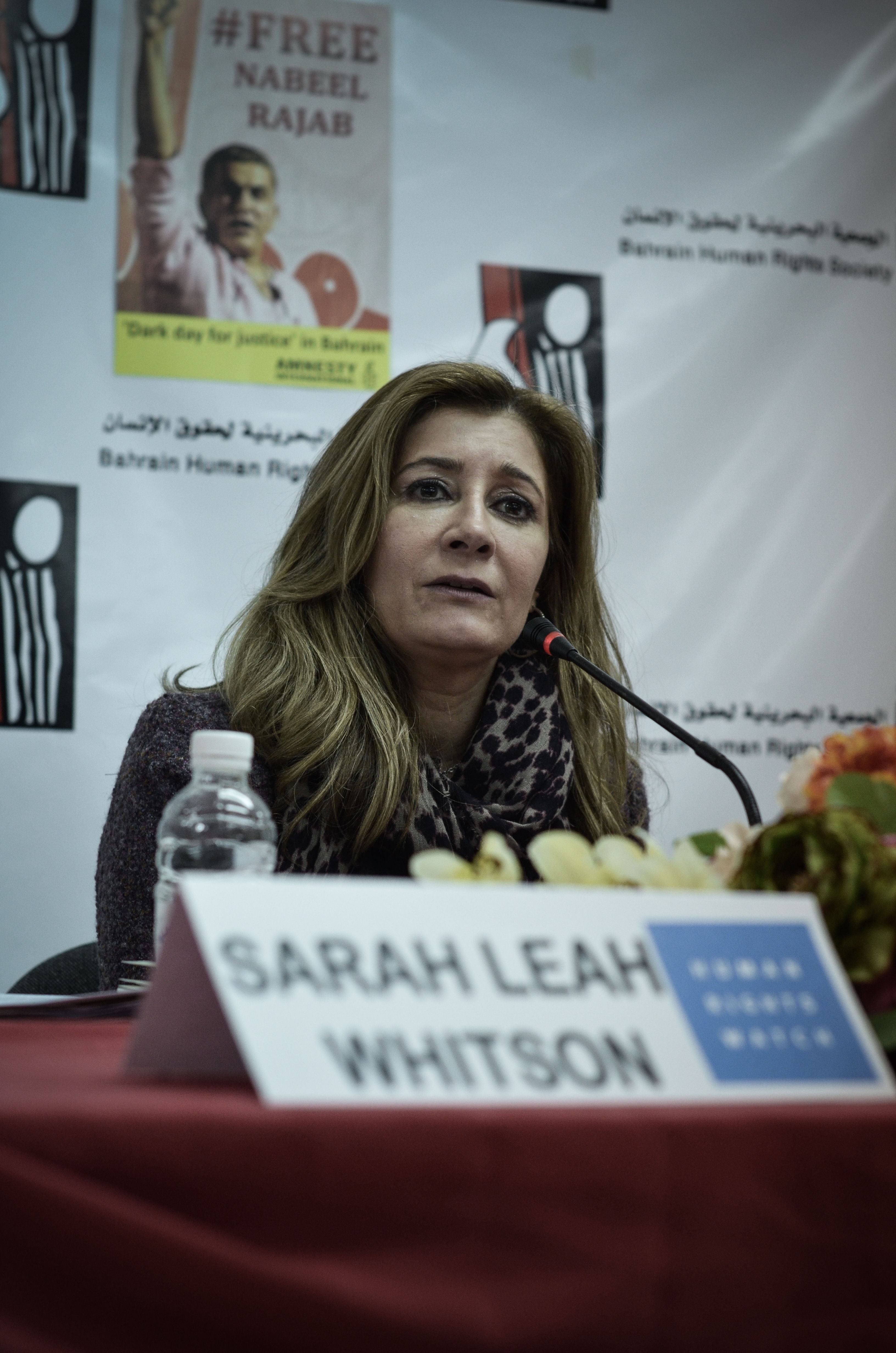 "Defence lawyers cannot possibly defend their clients adequately without seeing the documents setting out the evidence against them," said Leah Whitson. Photo: Sarah Leah Whitson US director of the Middle East and North Africa division of International organization Human Rights Watch (HRW) (AFP Photo)