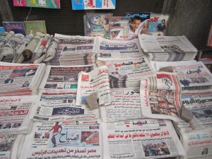 The study of the National Council for Women showed that print media covered community violence against was covered in 67% of the sampled contents while domestic violence was covered by 33%  (Photo By: Sarah El Masry ) 