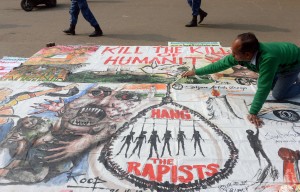 The attack comes just months after thousands took to the streets to protest against India's treatment of women following the fatal gang-rape of a 23-year-old student on a bus in New Delhi in December. (File Photo) (AFP Photo)