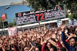  Police clear Cairo stadium after Al-Ahly fans storm gate: Ministry of Interior. (AFP File Photo)