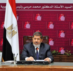 A handout picture released by the Egyptian presidency shows Egyptian President Mohamed Morsi delivering a speech during the opening ceremony of the "Initiative to support the Rights and Freedoms of the Egyptian Women" in Cairo (AFP Photo)