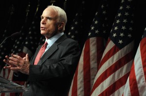 John McCain, Chairman of the US Senate’s Armed Services Committee, highlighted human rights concerns and the Egypt’s political trajectory in a Friday statement. (AFP Photo)