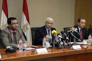 The Ministry of finance has picked 10 public-private partnerships (PPP) projects which are currently being prepared for launch during 2013, said Minister of Finance Al-Morsi Hegazy during a press conference on Tuesday (Courtesy of the Ministry of Finance) 