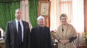 The Grand Mufti with Ms. Katalin Bogyay and Dr. Peter Kveck Courtesy of Dar Al Ifta