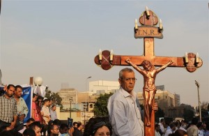 The Ministry of Foreign Affairs announced on Sunday that the Egyptian Consulate in Benghazi, Libya secured the release of 20 Egyptian Copts from Libyan authorities. (AFP Photo)