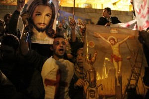 Egyptians held protests outside the Libyan embassy in Cairo on Monday night in protest to Atalla’s death and the continued detention of Egyptian Copts in Libya. (File Photo) (AFP Photo)