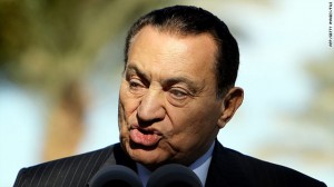 Mubarak called on Egyptians to stop vandalising public and private property, saying that those who participate in such actions are "thugs" and cannot be "revolutionaries" (AFP Photo)