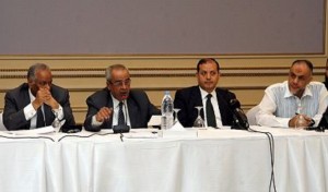 Abdel Maqsoud refused to discuss the issue of legislation, saying this was not the purpose of the seminar, prompting Rashwan to point out that “legislation” appeared on the distributed agenda for the seminar (Photo courtesy of Salah Abdel-Maqsoud Minister of Information Facebook Page)