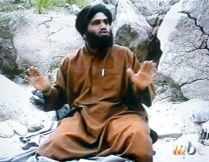 Sulaiman Abu Ghaith claims responsibility for the 9/11 attacks in a video that was broadcast on April 4, 2002 (MBC/AFP/File) 