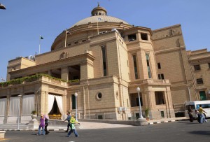 A female student at Cairo University was sexually attacked by “dozens” of fellow students on Sunday. (AFP Photo)