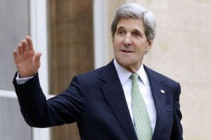 Kerry will meet with head of the Arab League Nabil Al-Arabi and a group of businessmen (AFP Photo)