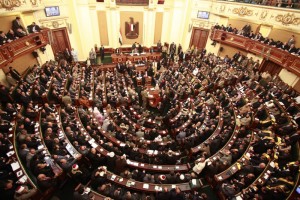 President Abdel-Fattah Al-Sisi ratified the electoral districts law Monday, establishing the basis for upcoming parliamentary elections. (AFP File Photo)