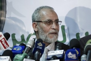 The Supreme Guide of the Muslim Brotherhood Mohamed Badei was arrested Tuesday (AFP Photo)