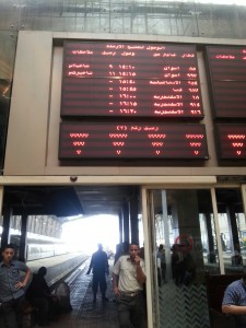Train drivers’ strike got aborted after military intervention following their two-days strike that led to a complete halt to railway activity  (Photo By: Rana Taha) 