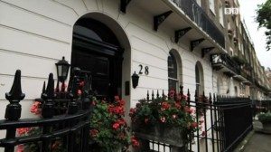 The investigation the BBC conducted showed no indication of freezing on this building at Wilton Place in London estimated at £ 10 million that Gamal Mubarak owned (Photo By BBC) 