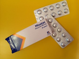 Misotac, the brand name for Misoprostol, an abortion inducing drug available in pharmacies (Photo by: Ethar Chalaby) 
