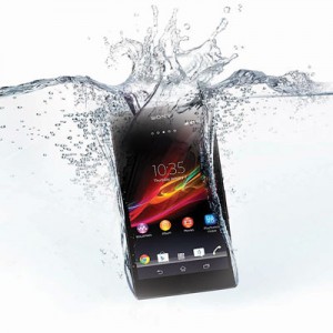 The new Sony Xperia Z will be resistant to both water and dust (Photo courtesy of Sony) 