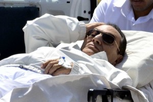 Nasr City Appeals Court ordered on Saturday the acquittal of former president Hosni Mubarak, after accepting his appeal of graft charges brought against him. (AFP Photo)
