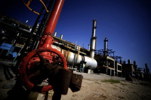 The Zawiya oil refinery, 40 km west of Tripoli, Libya. The country will start shipping $1.2bn of oil to Egypt next month on interest-free credit for a year. Egypt has not bought any crude on the open market since January due to dwindling foreign currency reserves  (Filippo Monteforte/AFP Photo) 