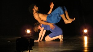 The two dancers of Follow, the piece that won first prize (Photo by: Thoraia Abou Bakr)