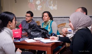 Rana El-Nemr with Photography Workshop Participants (Photo courtesy of Mahtat for Contemporary Art) 