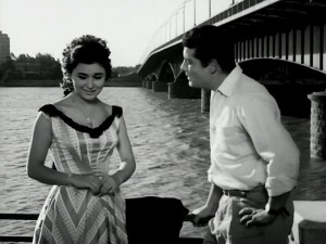 Still from the movie, featuring Soad Hosni and Shokry Sarhan
