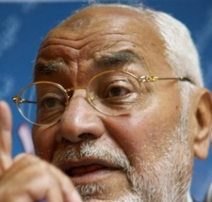 Prominent Muslim Brotherhood leader Mahdy Akef  (AFP File Photo)