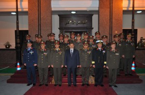 President Morsi meets with SCAF on 11 April (Presidency handout photo)