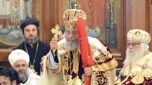 Pope Tawadros II  voiced his disappointment in inaction on the part of the state and President Morsi, and considered the attack on the cathedral unprecedented. (AFP File Photo)