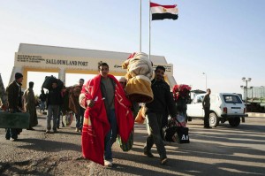 150 people were arrested by border guards while trying to cross the border to Libya on Sunday, according to an army spokesman. (AFP File Photo)