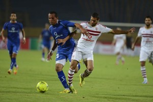 Al-Zamalek beat Al-Tersana three goals to nil in the Egyptian cup on Tuesday (Photo by: Ahmed Al-Malky) 