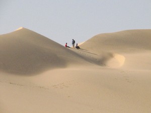 The Kataneya Dunes challenge your muscles but the ride down is well worth it (Photo by: Thoraia Abou Bakr)