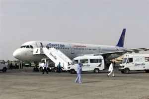 The flight schedule at the Cairo International Airport and Egypt air was unaffected by the violence at the Republic Guard’s headquarters on Monday, 8 June. (AFP File Photo)