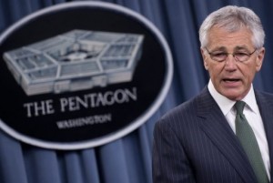 US Defense Secretary Chuck Hagel speaks at the Pentagon on May 2, 2013 (AFP, Saul Loeb) 