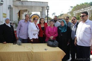 Gamila Ismail attended Al-Dostour Party elections in Alexandria. (Photo Al-Dostour Party Alexandria Handout)