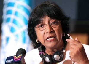 The aggressive approach taken by the military and security forces against protesters will lead to a “disaster”, UN High Commissioner for Human Rights Navi Pillay warned on Sunday.  (AFP Photo)