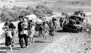 Palestinian refugees in 1948 (Photo from wikipedia)