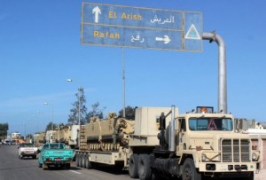 Chief of the second field army in Sinai, Major General Ahmed Wasfy, met with a delegation of North Sinai youth of Saturday to discuss the latest developments in the peninsula. (AFP File Photo) 