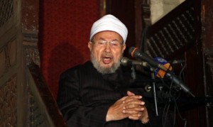 The cabinet committee handling Muslim Brotherhood funds called on Qatar on Monday to freeze the assets of Yusuf Al-Qaradawi, head of the International Union for Muslim Scholars. (AFP/File, Mahmud Hams) 