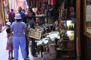 The market in Khan El-Khalili in Cairo has seen a steep decline in visiting tourists Photo by Hassan Ibrahim
