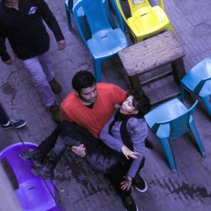 Socialist Popular Alliance member carries Shaimaa al-Sabbagh who was killed as police broke up their march in downtown Cairo, Egypt 24 January 2015